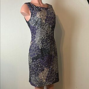CONNECTED  Women’s Paisley Floral Print Sleeveless Sheath Dress Sz 10